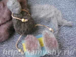 Валяние овечки из шерсти