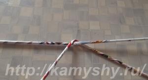 Плетение корзинки из бумажной лозы