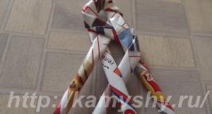 Плетение корзинки из бумажной лозы